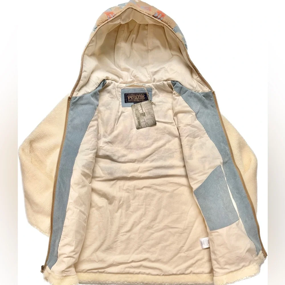 Pendleton Women’s Plush Fully Lined Fleece Jacket Hoodie Brand New - Picture 2 of 5